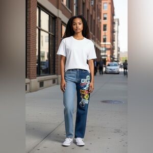 Riley Patchwork Jeans